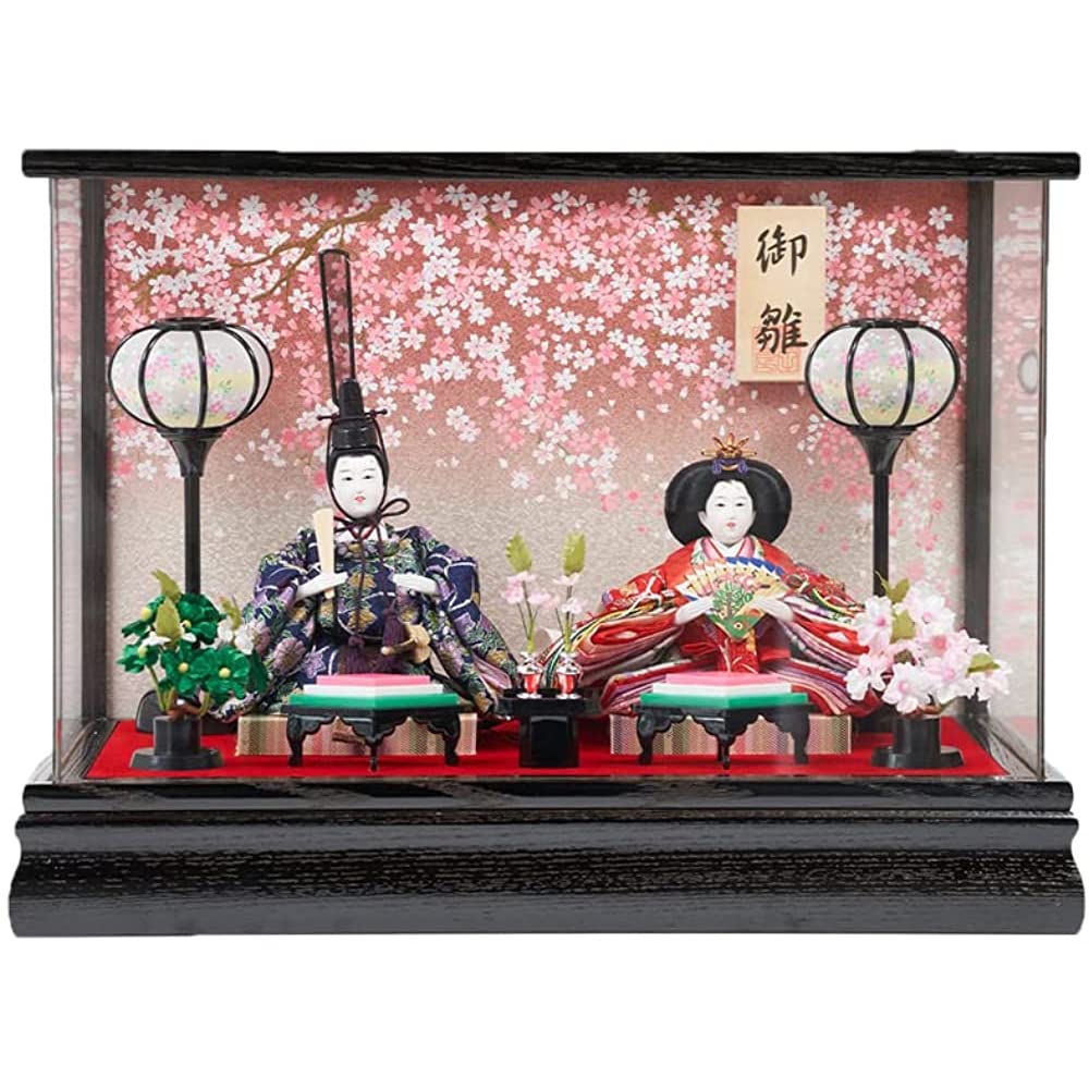 Amazon | ひな人形 雛人形 コンパクト ケース飾り アクリルケース飾り