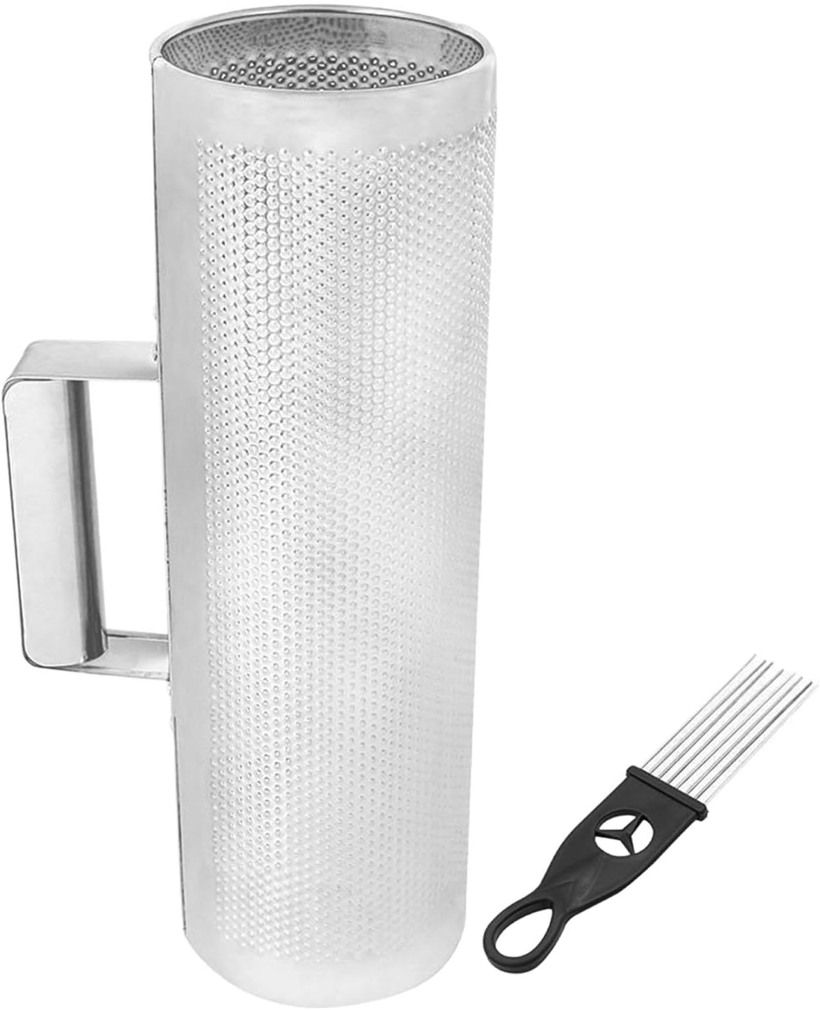 Aluminum Percussion Guiro Shaker, Musical Instrument for Children Early Education, Durable Metal Guiro with Scraping Brush, Lightweight Handle Design for Solo Performance and Ensem