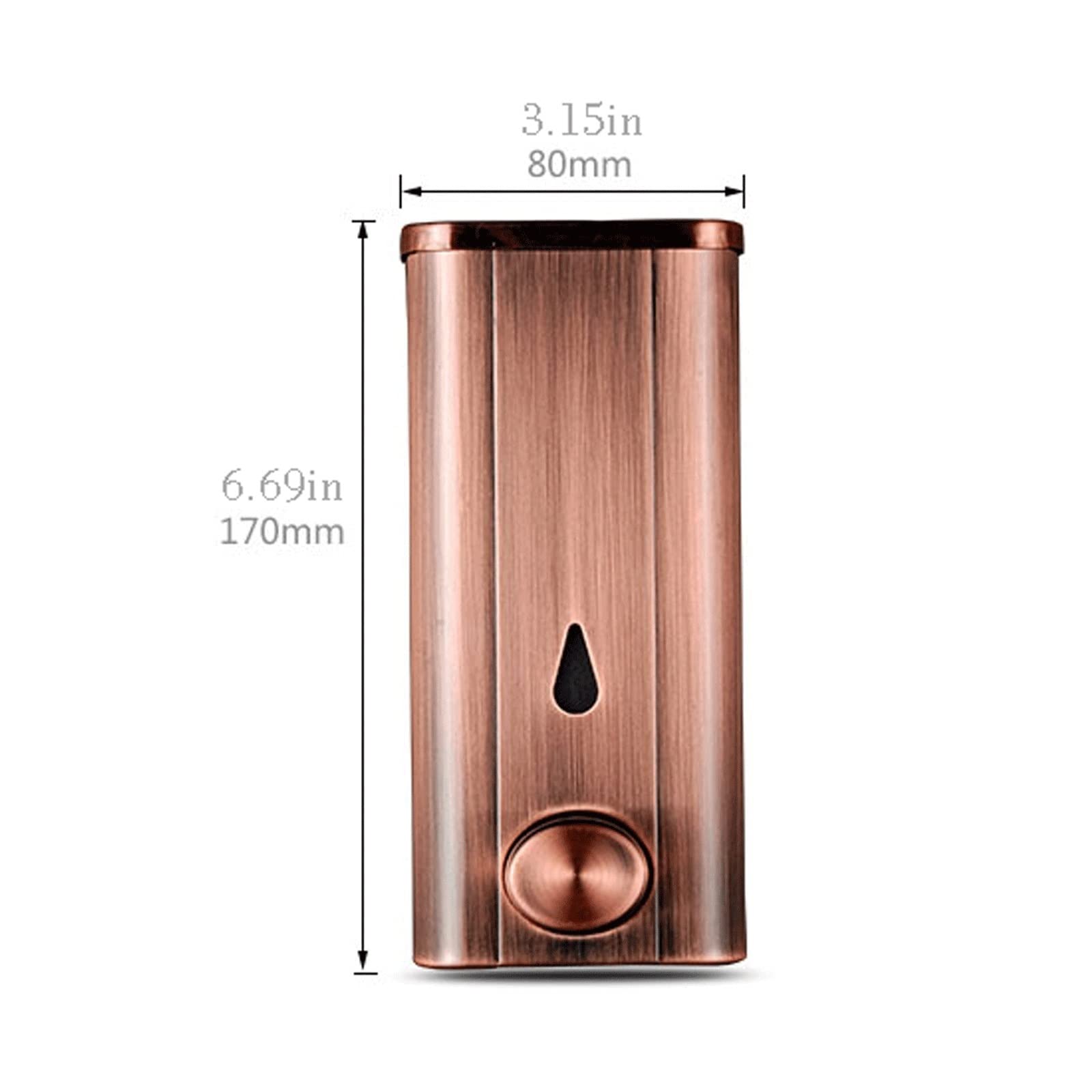 Dispenser Di Sapone Da Cucina Cucina Ristorante Soap Dispenser Imbottigliamento Acciaio inossidabile Il distributore di sapone in acciaio inox è adatto for bagno e cucina Doccia a muro Distributore di