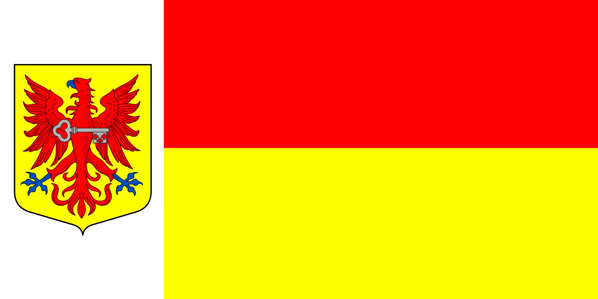 Drapeau d'Apeldoorn vlag 2-1 pour mât extérieur grand format