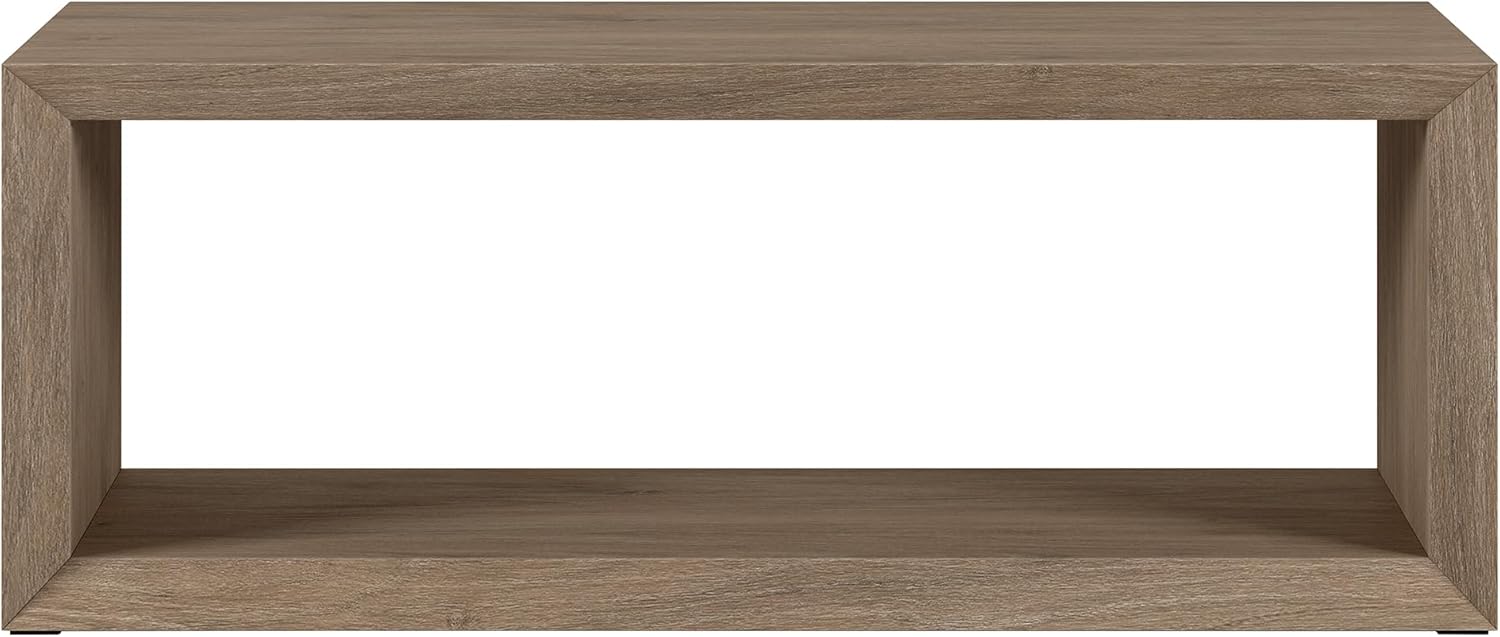 Henn&Hart Osmond Coffee Table, 48" Wide, Gray