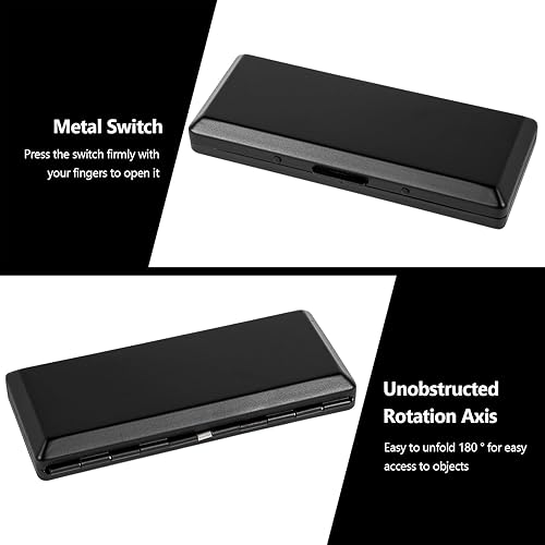 Miniatura 3 de Caja de cigarrillos de metal elegante, moderna y minimalista, con capacidad para 10 cigarrillos de 3.937 in, perfecta para mujeres, diseño de metal