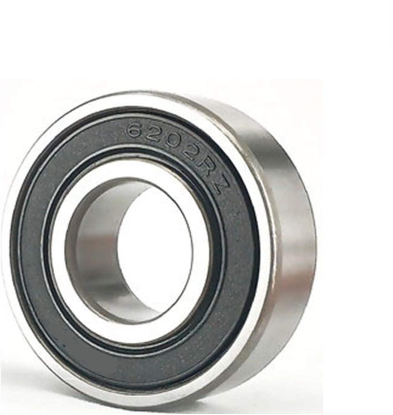 JGNAYRKJQI TMP1105 Precision Deep Groove Ball Bearings 2pcs 6202-2RZ High-Speed Precision Motor Bearings Ball Bearings 6202-2RZ 15x35x11mm