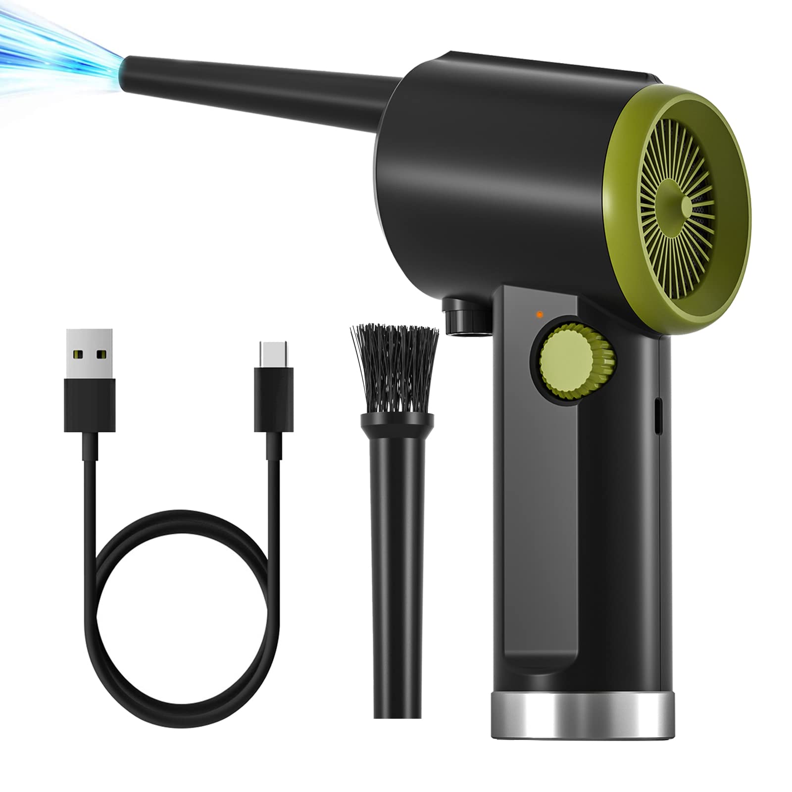 Compressed Air Duster, 41000 RPM Electric Air Duster, Handheld Cordless