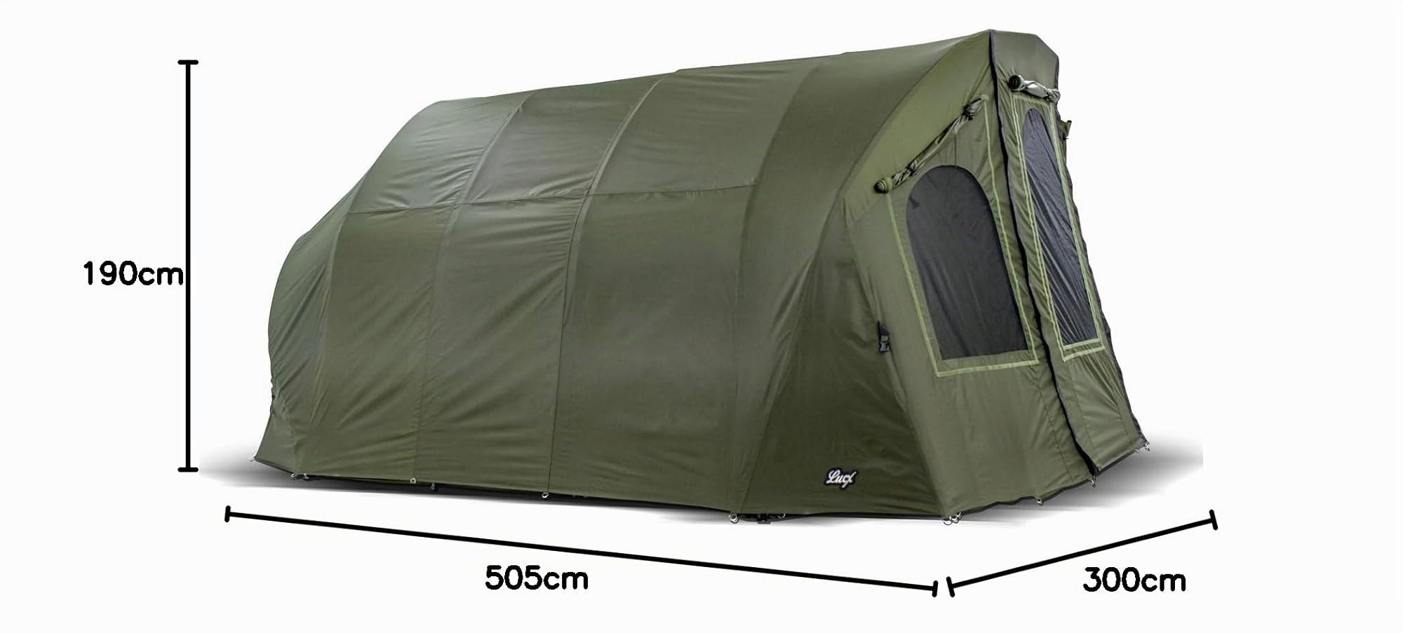 Lucx® Bigfoot Bivvy + Winterskin, tente de pêche pour 4 à 6 personnes, housse de tente à carpes, tente de pêche pour 2, 3, 4, 5 ou 6 personnes, dôme à carpes et suremballage