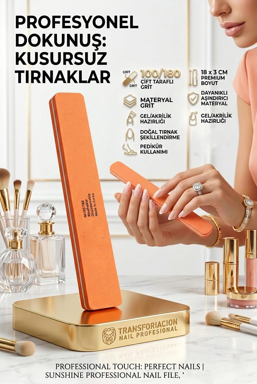 Transformacion Geniş Kalın Tırnak Törpüsü 100/180 Grid Profesyonel, 721173