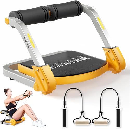 Miniatura 8 de Entrenador abdominal/máquina de crujidos, equipo de entrenamiento abdominal, resistencia ajustable 4, máquina de abdominales para entrenamiento de