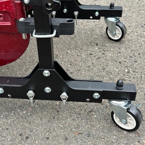 Image of EZ4X4 2-Door Black Rolling Storage Cart Foldable Rack fits JL JK TJ YJ Patented