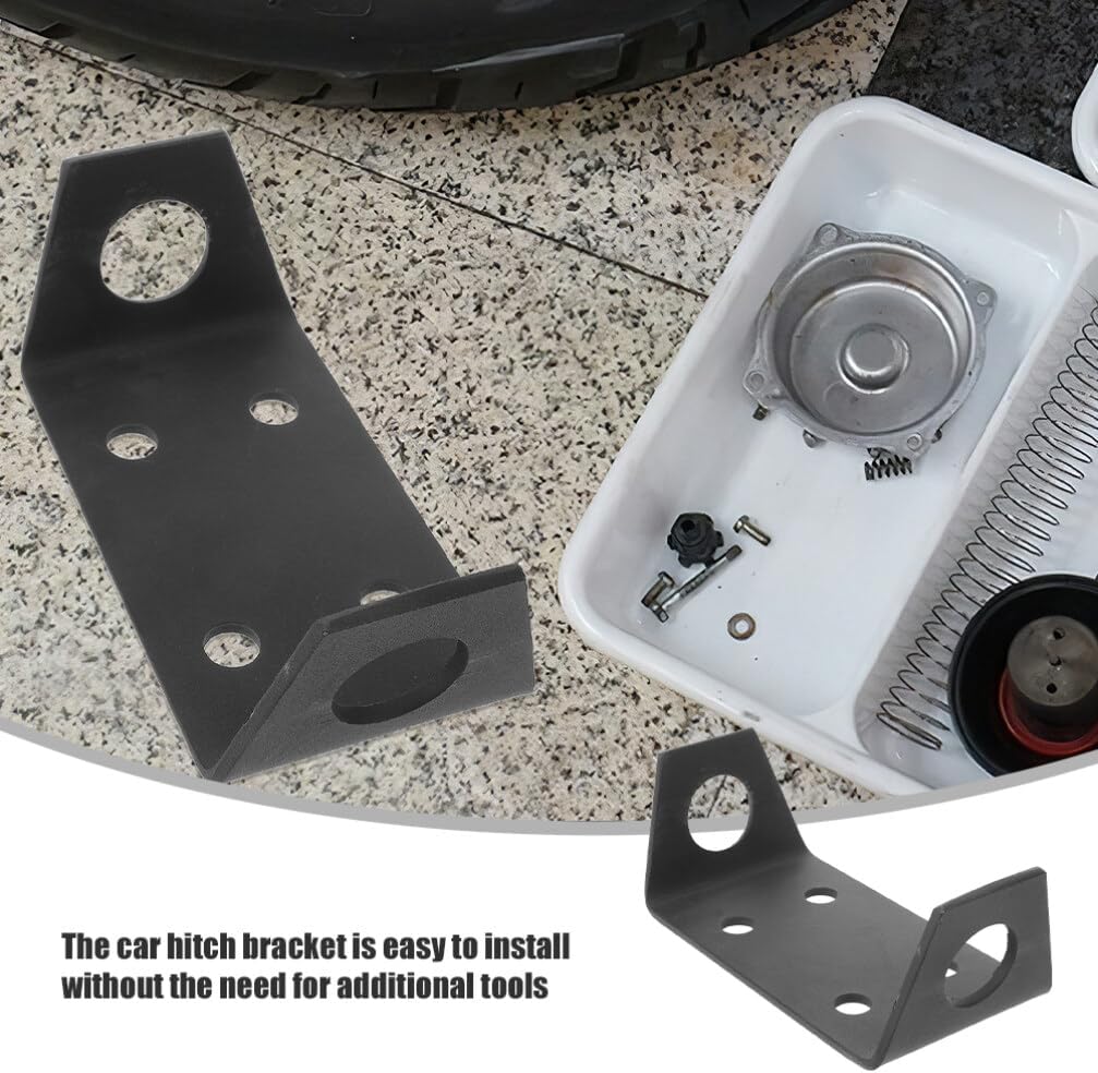 iplusmile 2pcs ATV Hitch Winch Mount Plates Easy to Install Winch Cradle Mounting Bracket for Off-Road Vehicles Durable Trailer Hitch Accessories for Truck and Trailer Recovery