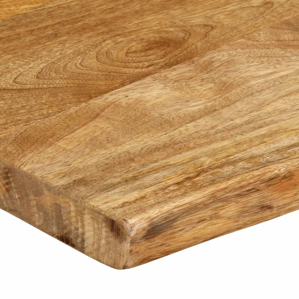 vidaXL Tischplatte, Holztischplatte mit Baumkante, Ersatztischplatte für Couchtisch Beistelltisch Esstisch, Holzplatte, Massivholz Mango