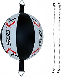 Leather Double End Dodge Speedball Bag MMA Boxing Training F