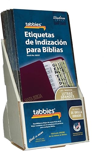 Miniatura 9 de Tabbies Paquete de 20 con pestañas de indexación de la Biblia católica española arco iris, Antiguo y Nuevo Testamento + libros católicos, 90