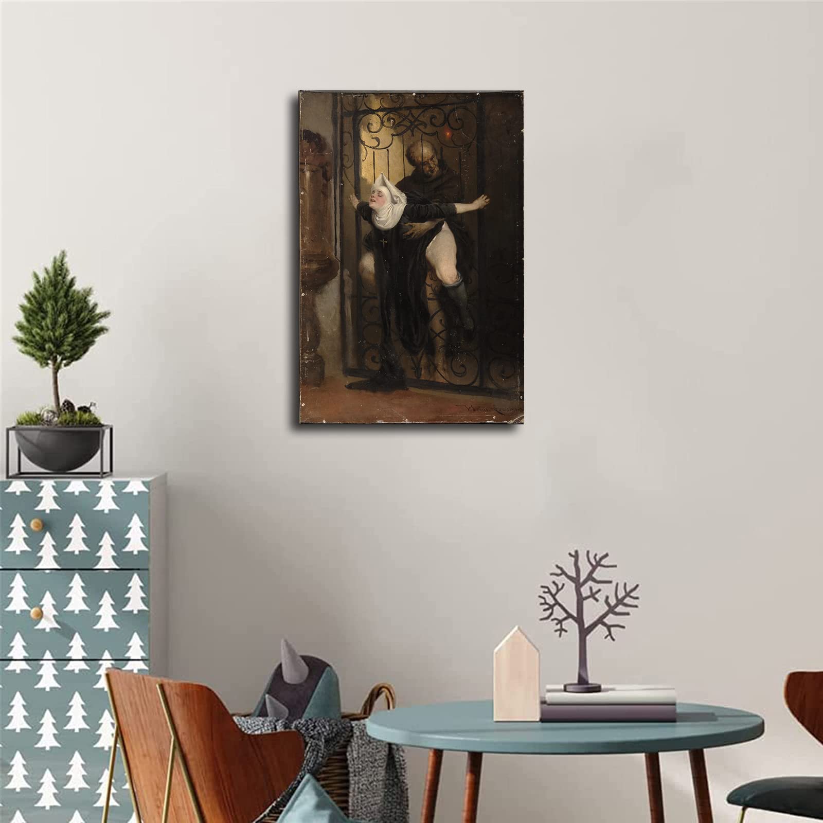 Amazon.co.jp: Heinrich Lossow The Sin 1880 油絵 アートポスター