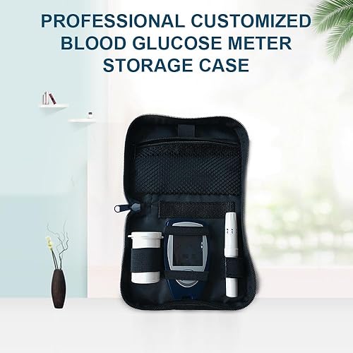 Miniatura 4 de GENCAM Estuche de suministro para diabetes, kit de estuche organizador para diabéticos, estuche portátil para prueba de diabetes, bolsa de