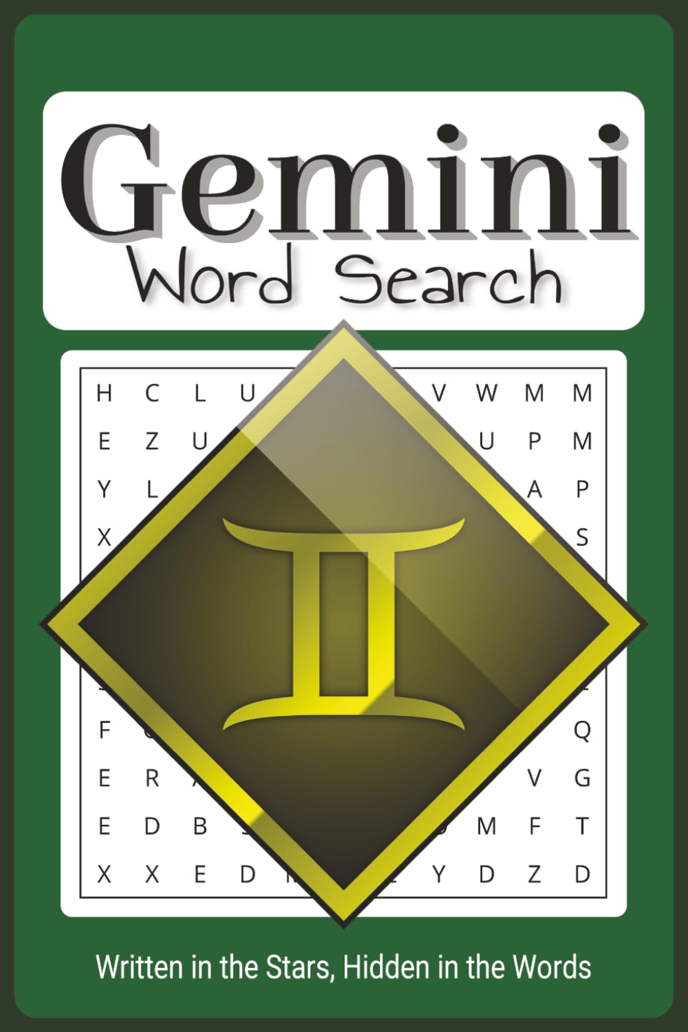 Gemini Themed Word Search Book