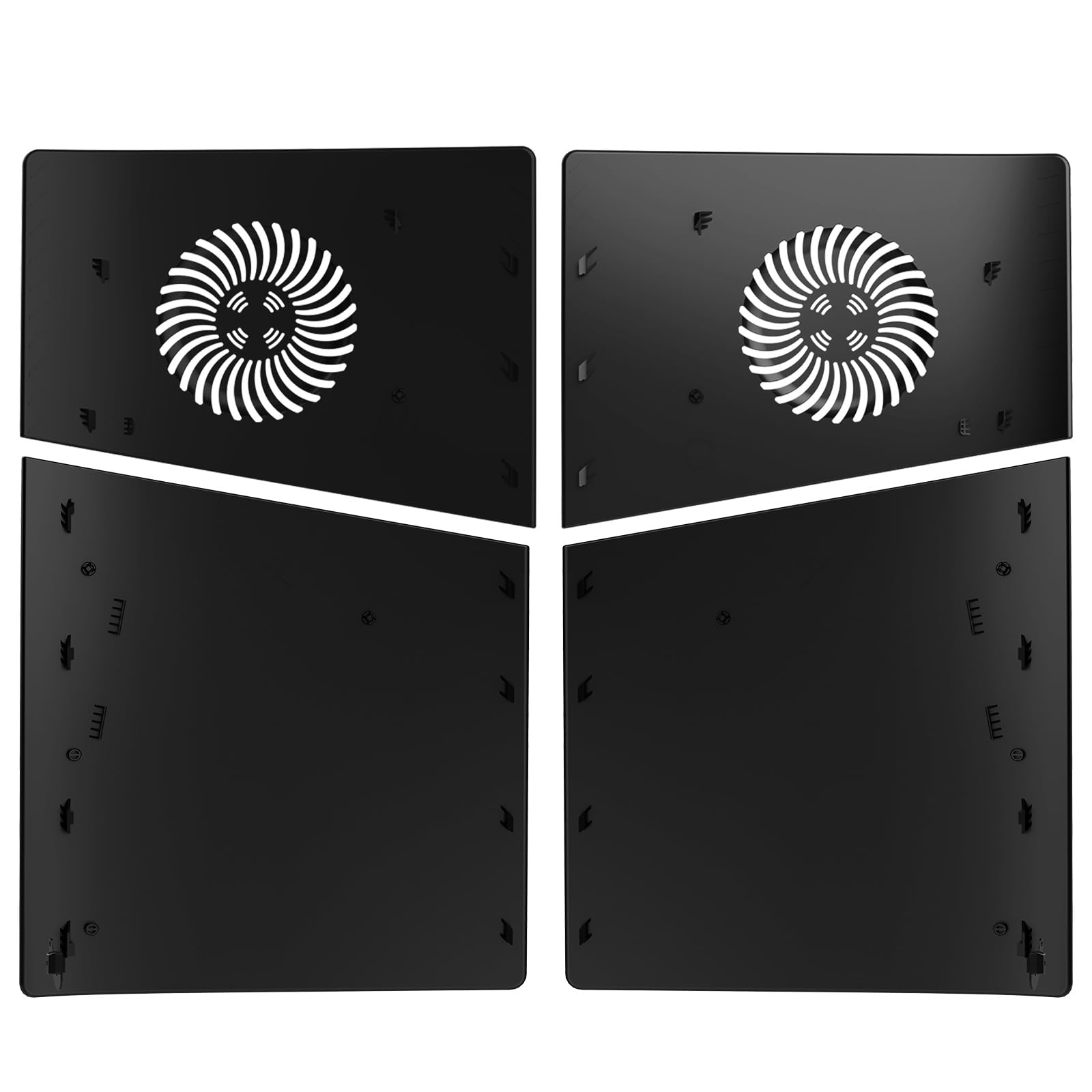 FacePlates Piastre di copertura per PS5 Slim Digital Edition per PS5 Slim con prese d'aria di raffreddamento, guscio protettivo in ABS, antigraffio, antipolvere, piastra di ricambio
