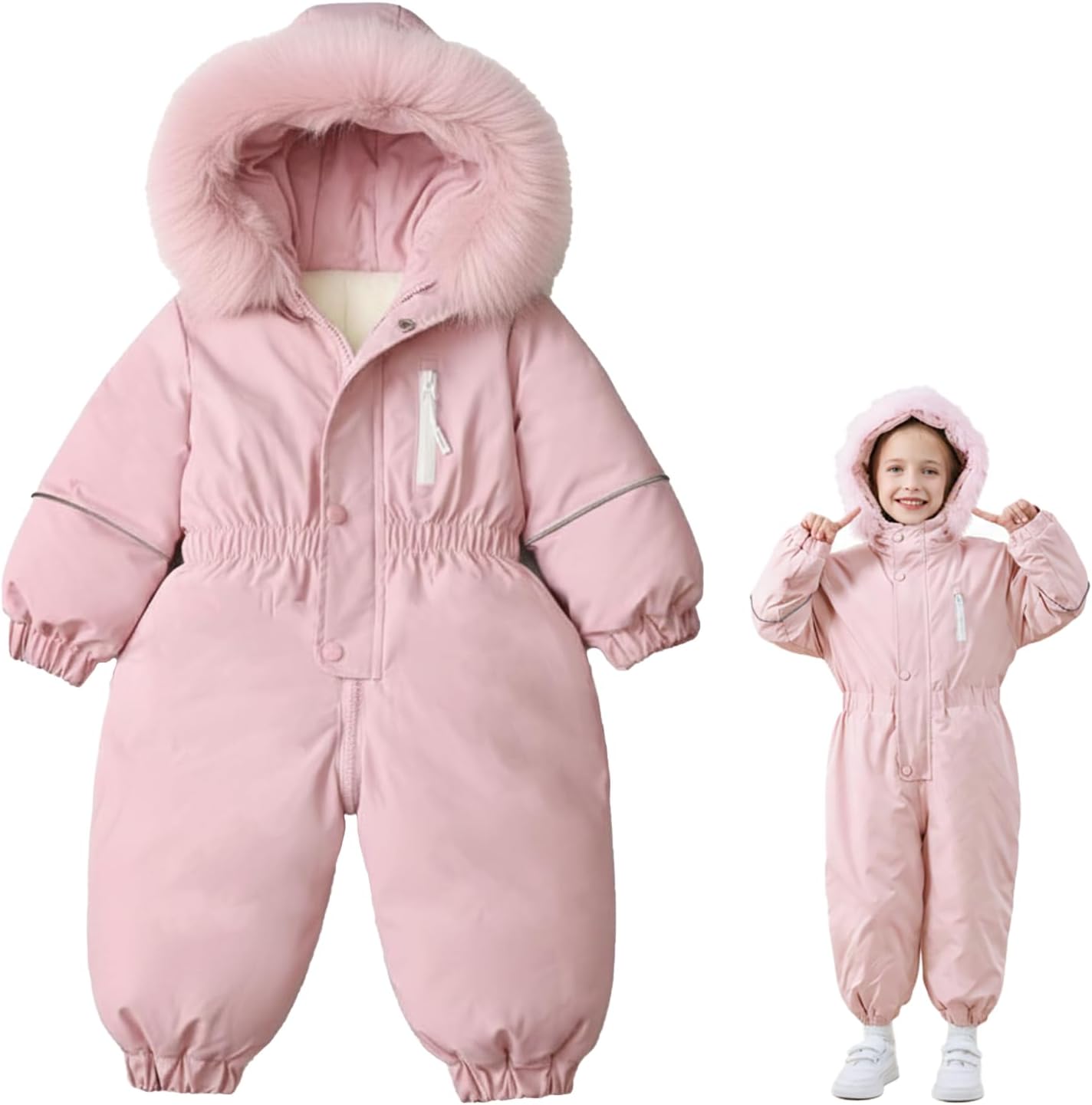 UVIPC Toddler Snowsuit 2T 3T 4T 5T Kids Baby Boys Girls Snow Suits Winter Clothes Faux fur Hooded Jumpsuit Coat Outdoor UVIPC Toddler Snowsuit 2T 3T 4T 5T Kids Baby Boys Girls Snow Suits Winter Clothes Faux fur Hooded Jumpsuit Coat Outdoor