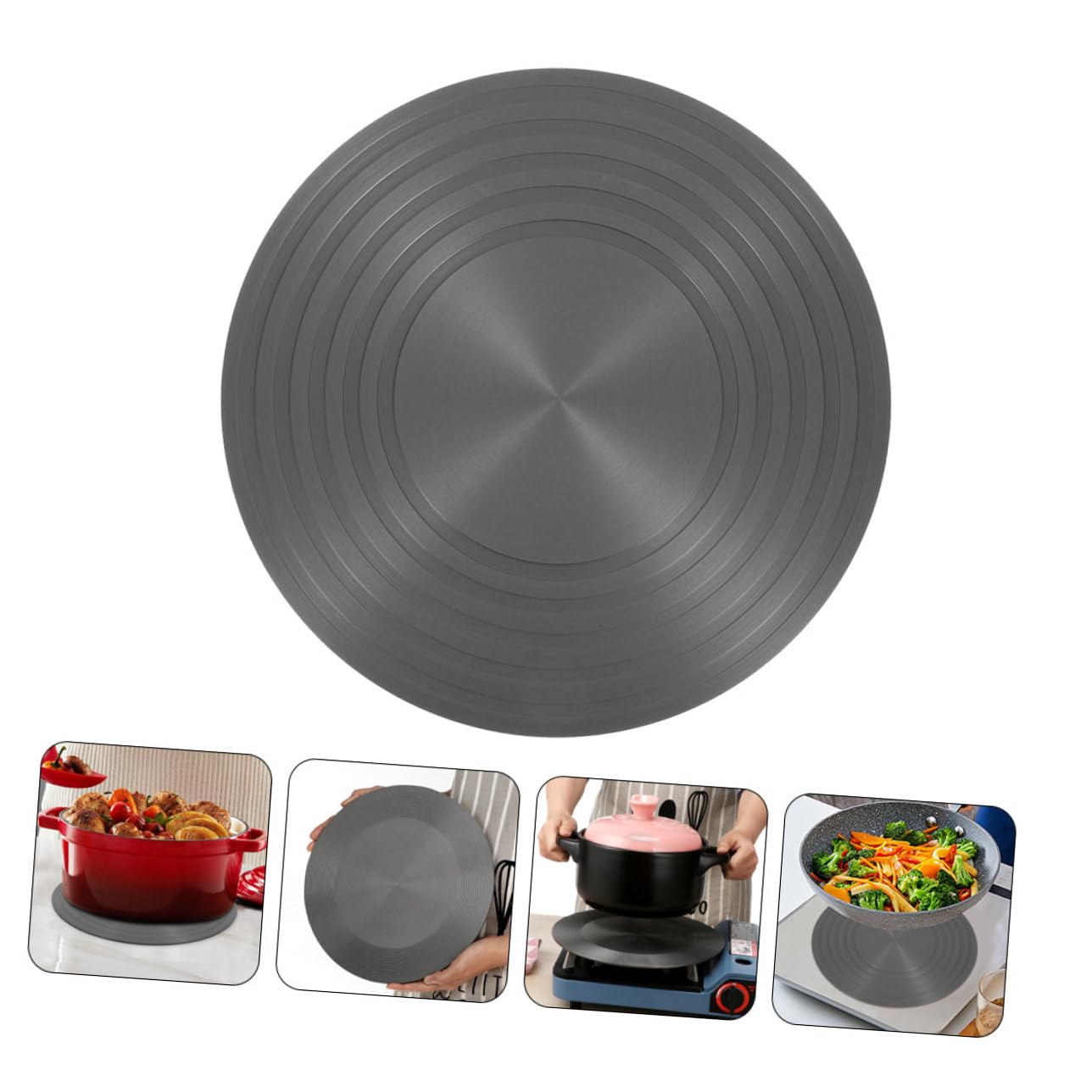 Difusor de Calor para Estufa de Gas Placa de Conducción Uniforme Aluminio para Cocina Bandeja Descongelante Multifuncional para Protección y Distribución Térmica