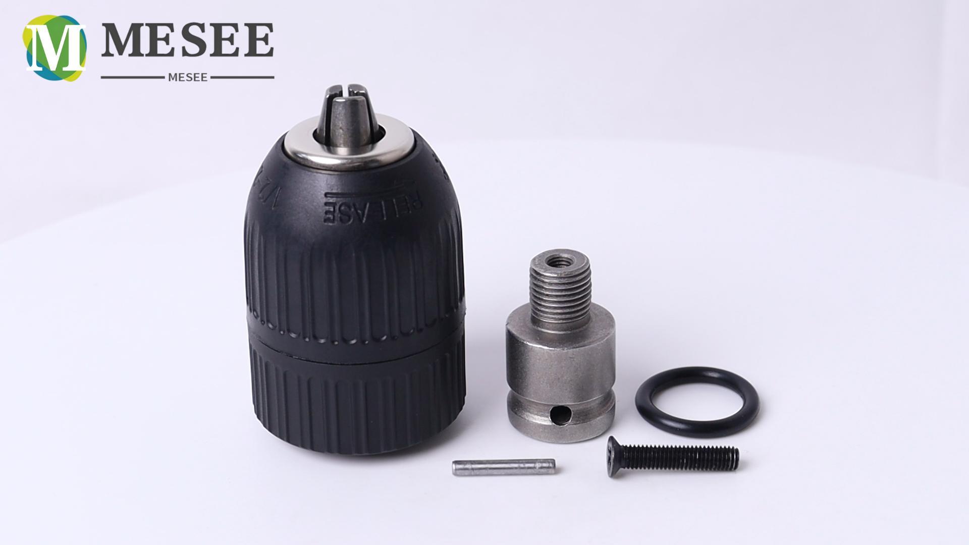 Mesee 2-13mm Capacity Keyless Drill Chuck Adapter, 1/2-20UN Mount
