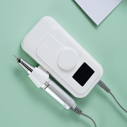 Miniatura 5 de Taladro de uñas eléctrico profesional, 35000 rpm, kit de taladro de uñas portátil recargable para herramientas de uñas de gel acrílico, manicura
