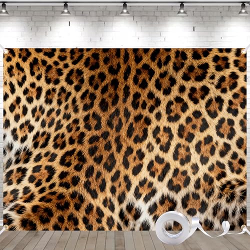 Fondo Leopardo 8x6FT Estampado Animal para Fotografía miniatura 1