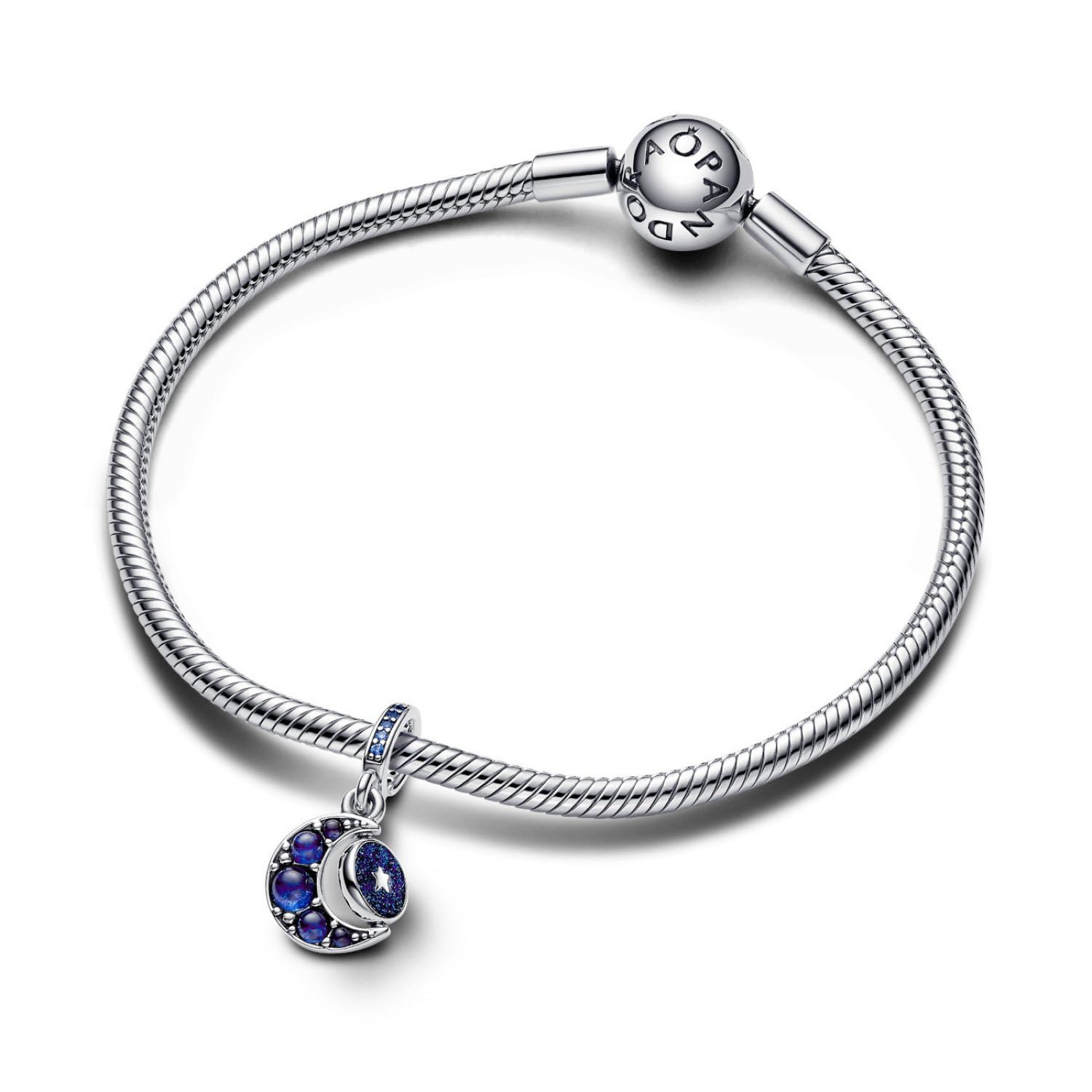 Pandora Funkelnder Drehender Mond Charm-Anhänger 792979C01 Colgante