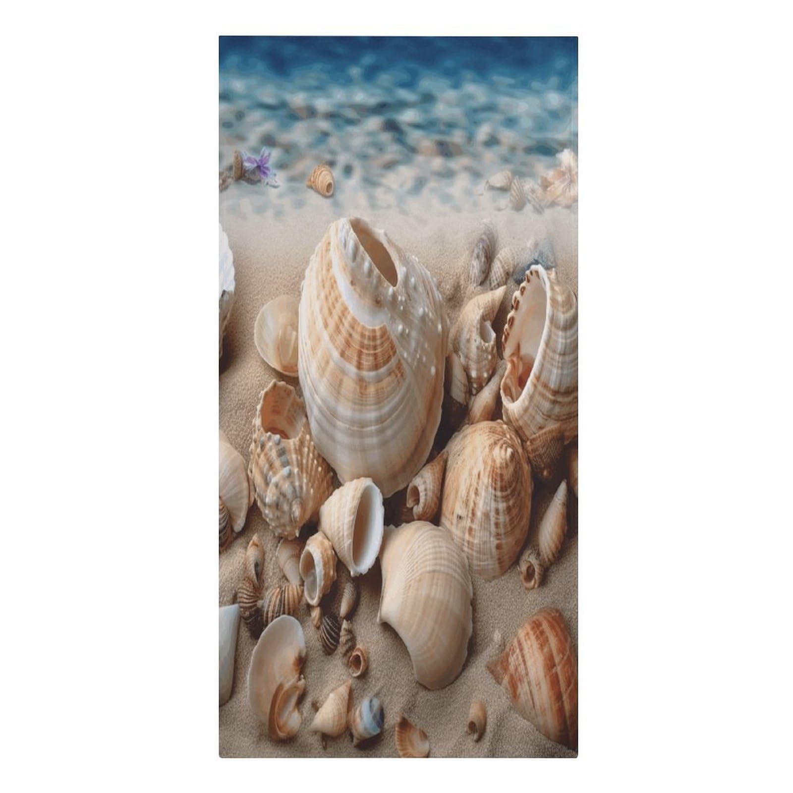 Adfgyerh Women's Style Seashells By The Seashore Microfiber Sand Free Towels Large Quick-Dry. Beach Towel For Swimming Pool Camping Beach .Beach Accessories， They Are Essential Accessories For Adults, And Men, Vacati