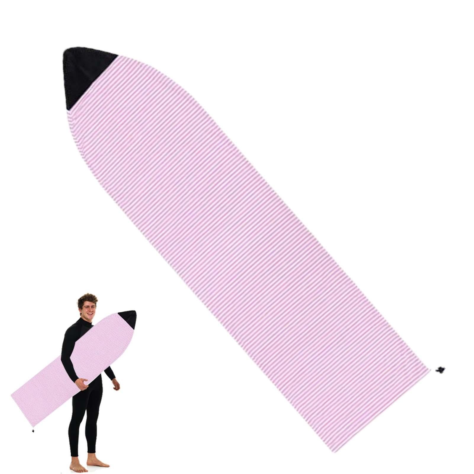 Surfbrett-Socken, leichte Schutzhülle für Surfbretter, gestrickte Surfbrett-Tasche, Longboard-Socken, ideal für lokale Ausflüge zum Strand, Rosa