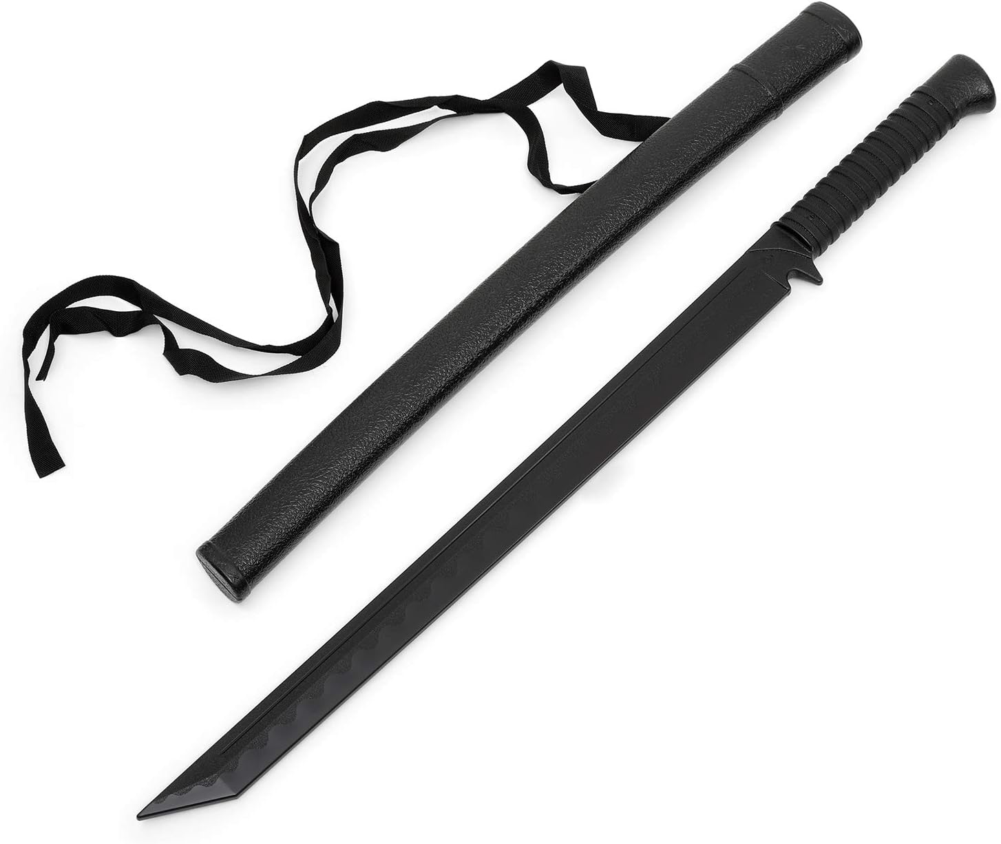 Martial Arts Black Polypropylene Full Contact Ninja Gatana Sword with Scabbard