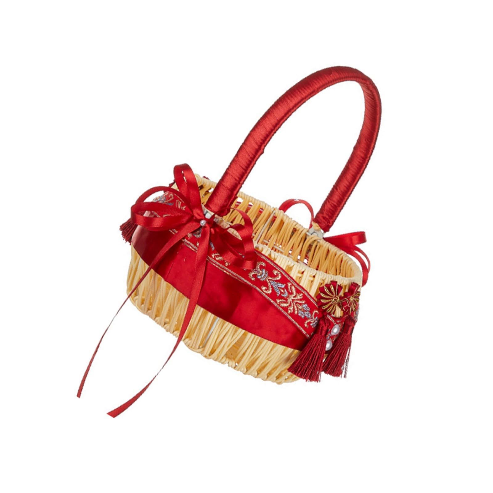 our fave Girl Petal Basket, Portable Children ' s Wedding Accessory for Ceremony Decor Gifts Flower Basket