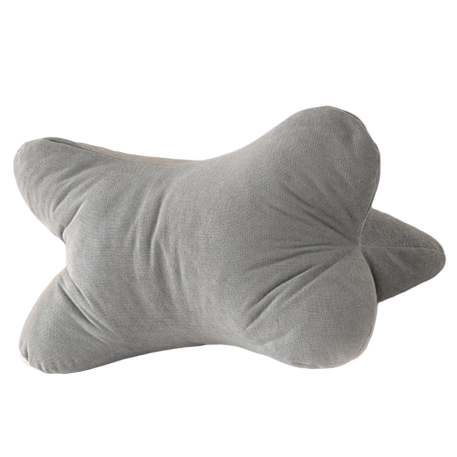 Jazuaiao Ergonomic Neck and Lumbar Pillow for Bed Reading Comfort Breathable Fabric Seat Cushion Bed Rest Pillow