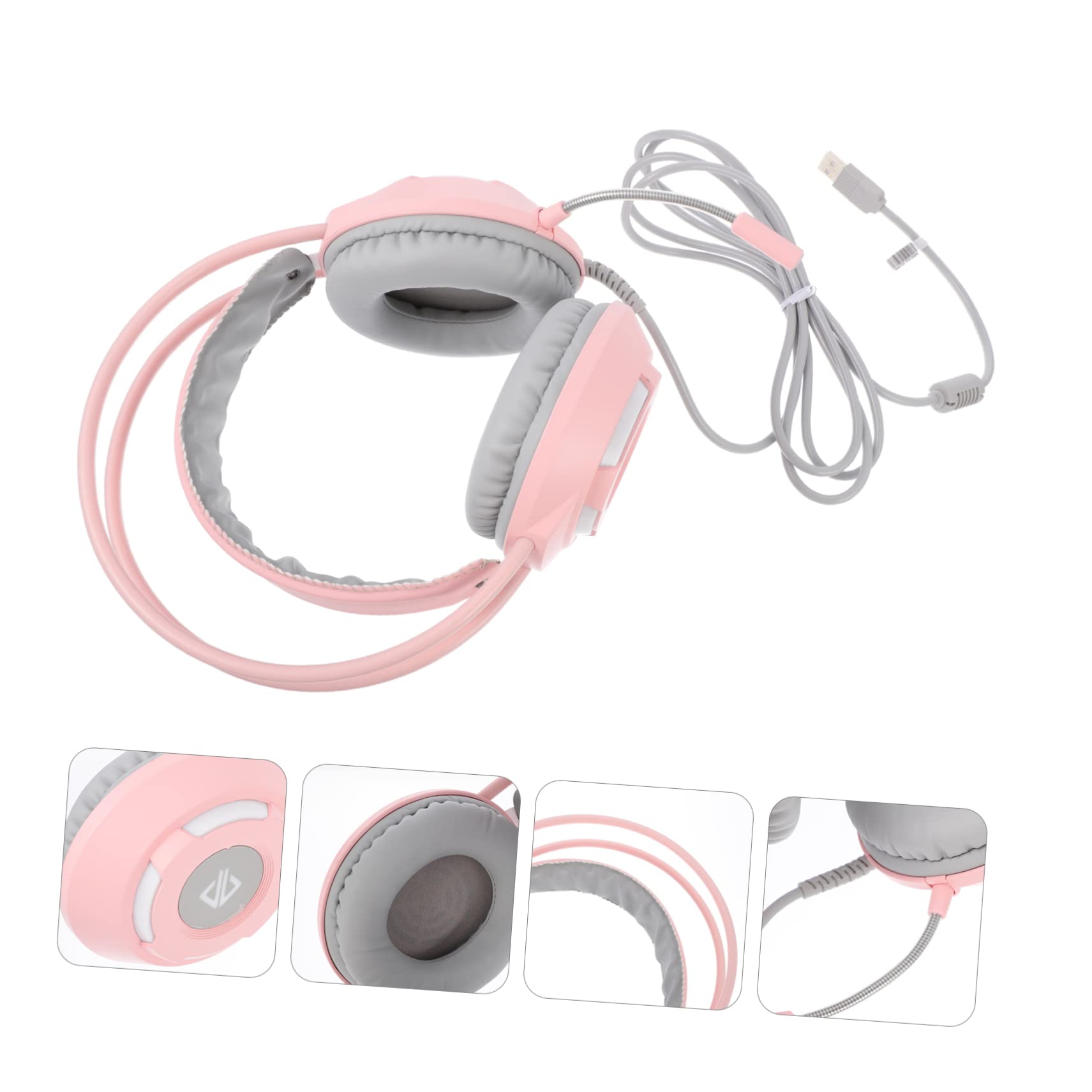 Cuffie Gaming Professionali Over Ear con Microfono Suono Surround Realistico Comfort Ottimale per Giocare Guardare Film e Videochiamate