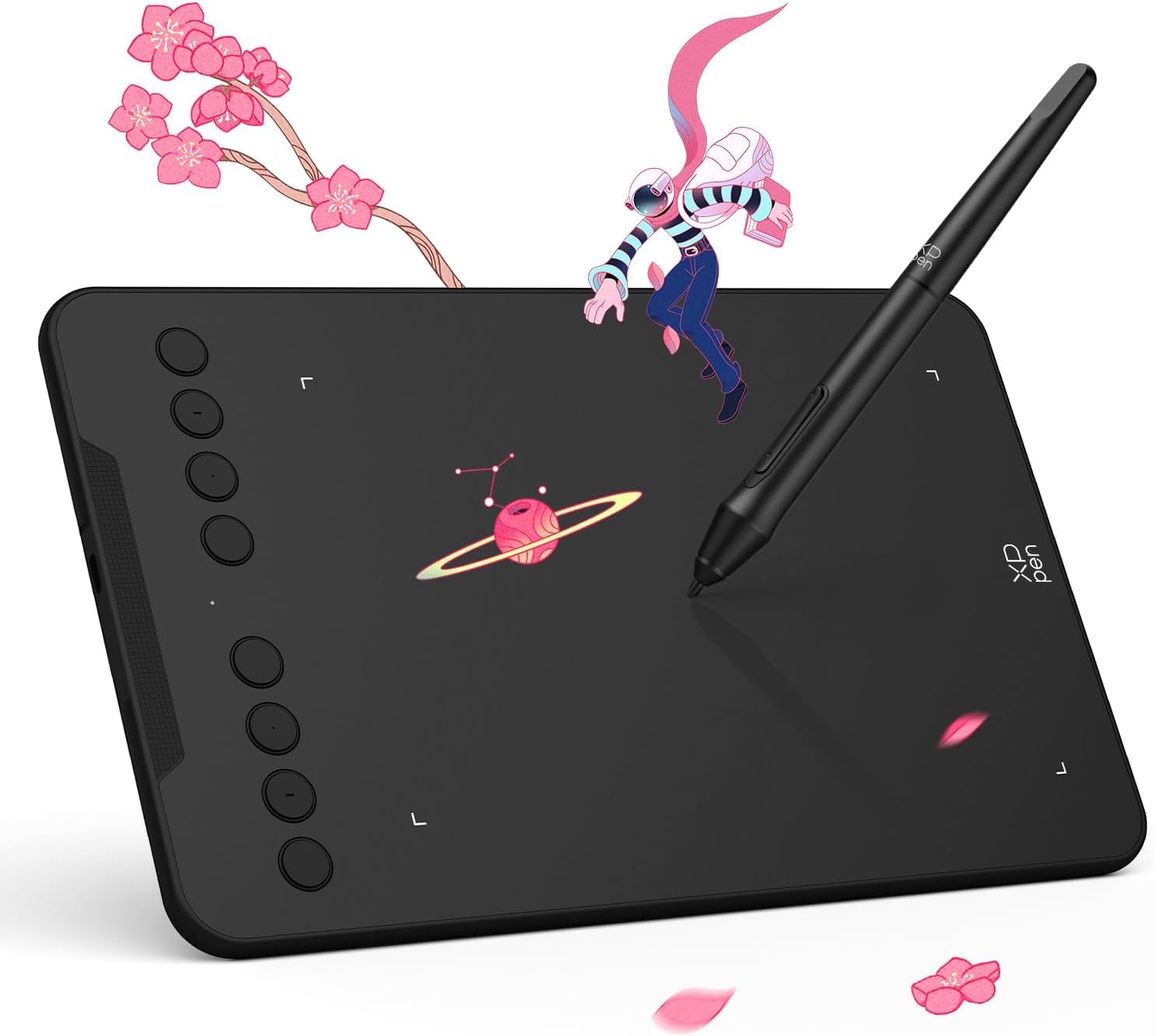Product image of XPPen Deco Mini 7 V2 Graphics Drawing Tablet-7x4 inch OSU Drawing Pad with Ergonomic 16384 Pen Pressure Battery Free Stylus and 8 Shortcut Keys for Chrome, PC, Mac, Android, Digital Art Beginner