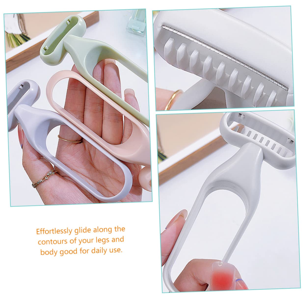 FRCOLOR 10pezzi Rasoio Per Trimmer Per Per Ascelle e Delicate Design Facile Portare