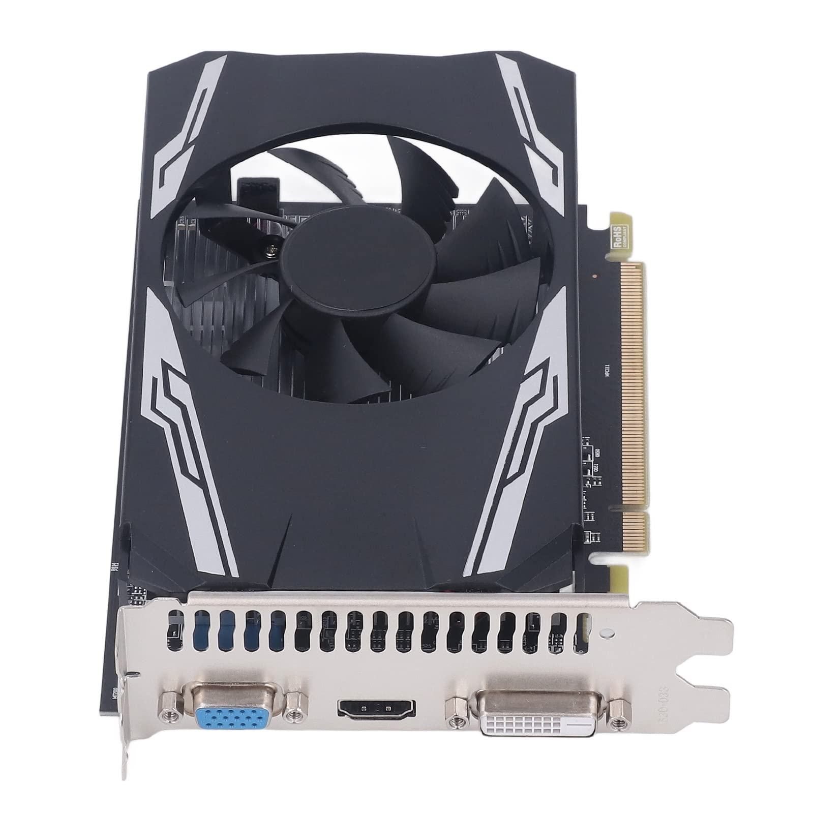 POENVFPO Gaming R7240 4 GB di Scheda Grafica DDR3 con Plug e Lettura di Ventole di Raffreddamento per gli Appassionati di Giochi per PC (R7240 4GB DDR3 128BIT)