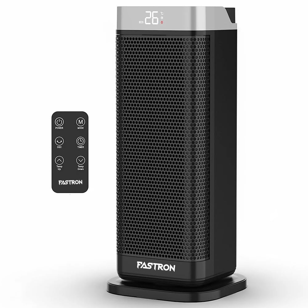 2000W PTC Space Heater for Indoor Use | Fast Heating Portable Electric Heater with Remote, 12H Timer, 70° Oscillation, Large Ceramic Room Heater for Bedroom, Office & Home Safety Protection-image-26