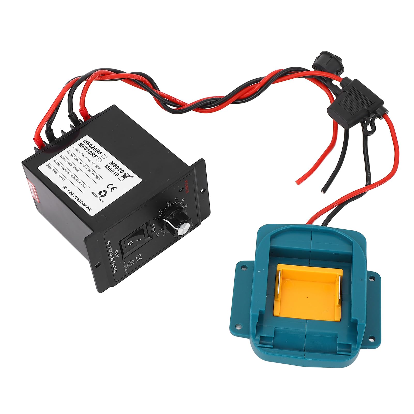 Adattatore Batteria Kit Controller velocità Motore, Interruttore