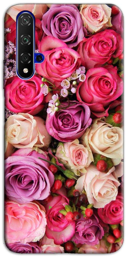Mixroom - Cover Custodia Case In TPU Silicone Morbida Per Huawei Honor 20 PRO Fantasia Bouquet Di Rose M741