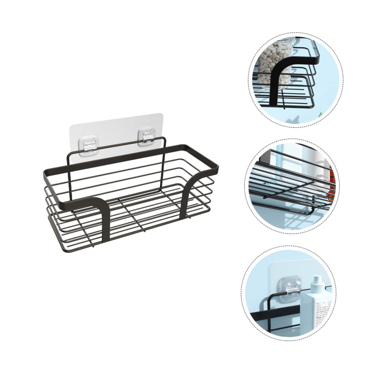 LABRIMP Estante De Baño De Acero Inoxidable Sin Perforación Organizador De Ducha Multifuncional Soporte Para Productos De Higiene Personal Para Baño y Cocina