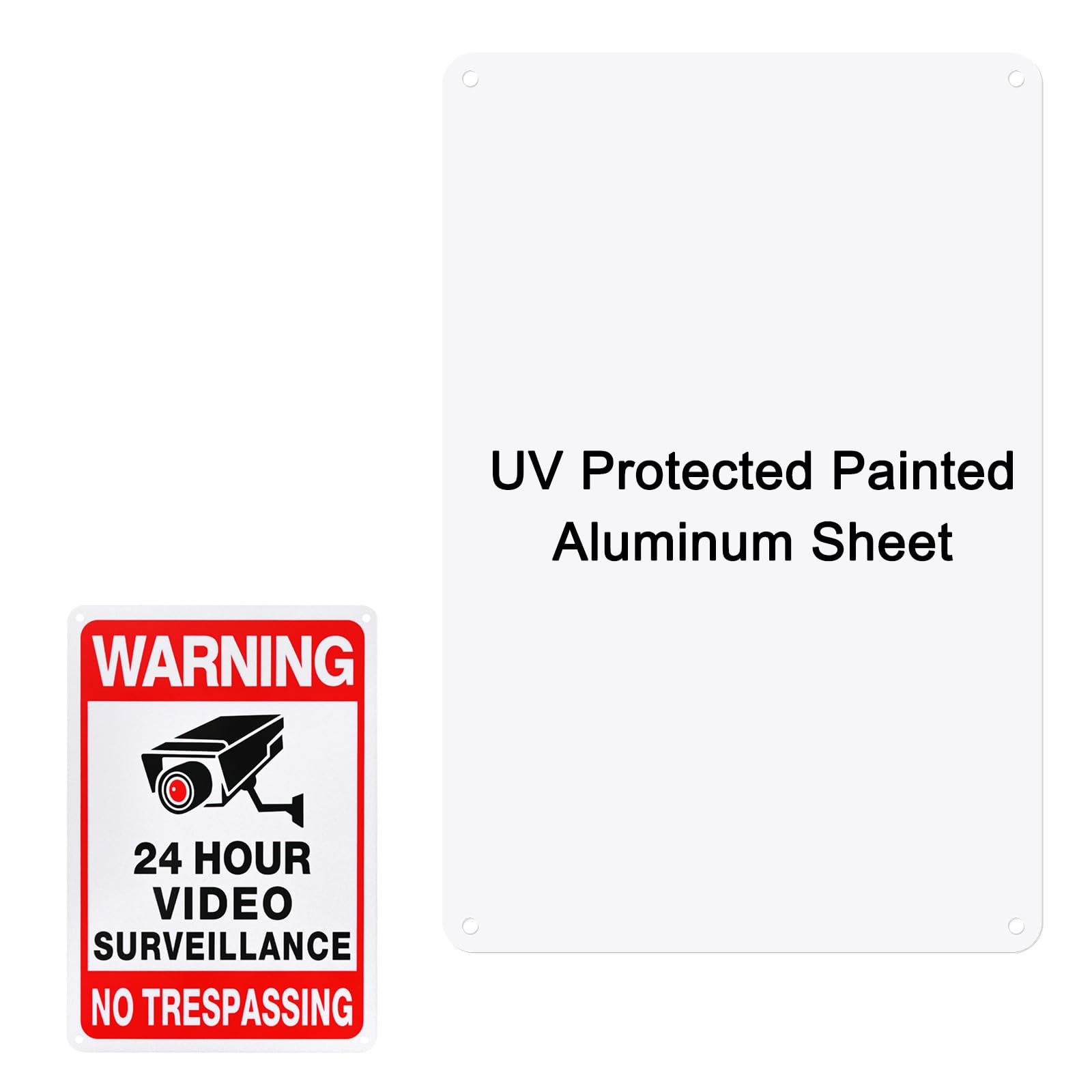 M METERXITY 1-Pack White Blank Metal Signs 12x18 Inch Painted Aluminum Sheet Reflective UV Protected Blank Custom Sign for Crafts/Yard/Garden/Outdoors/Indoor Thick 0.03 Inch