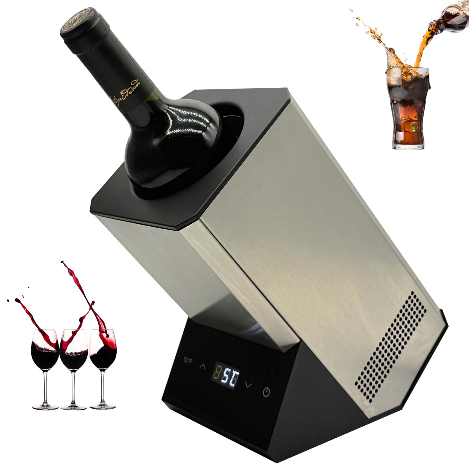 Enfriador de vino de acero inoxidable de 750 ml, el regalo ideal para los amantes del vino
