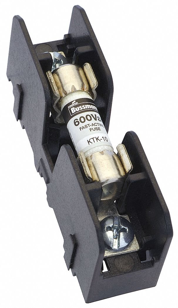 EATON BUSSMANN SERIES BMM603-1SQ Fuseholder, Fuse Block, Modular, 600V, 30A, 10 x 38mm, Screw/Quick Connect, 1 Pole