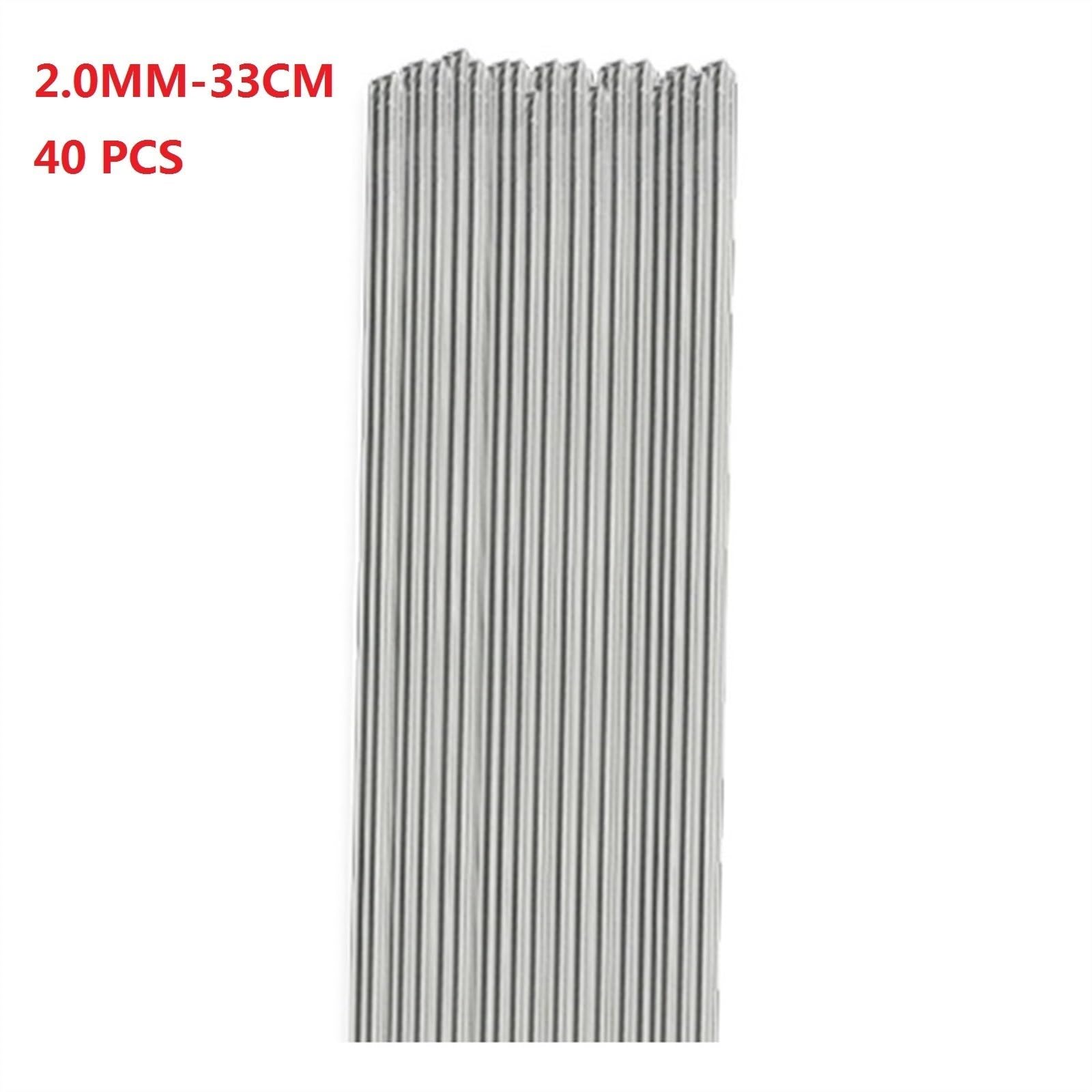 10-80 Szt. Niskotemperaturowe, Łatwo Topiące Się Aluminium, Srebrny Pręt Spawalniczy Drut Proszkowy Lutowany Nie Ma Potrzeby Lutowania W Proszku Pręt Spawalniczy (Color : 80 PCS, Size : 1.6mm-33cm)