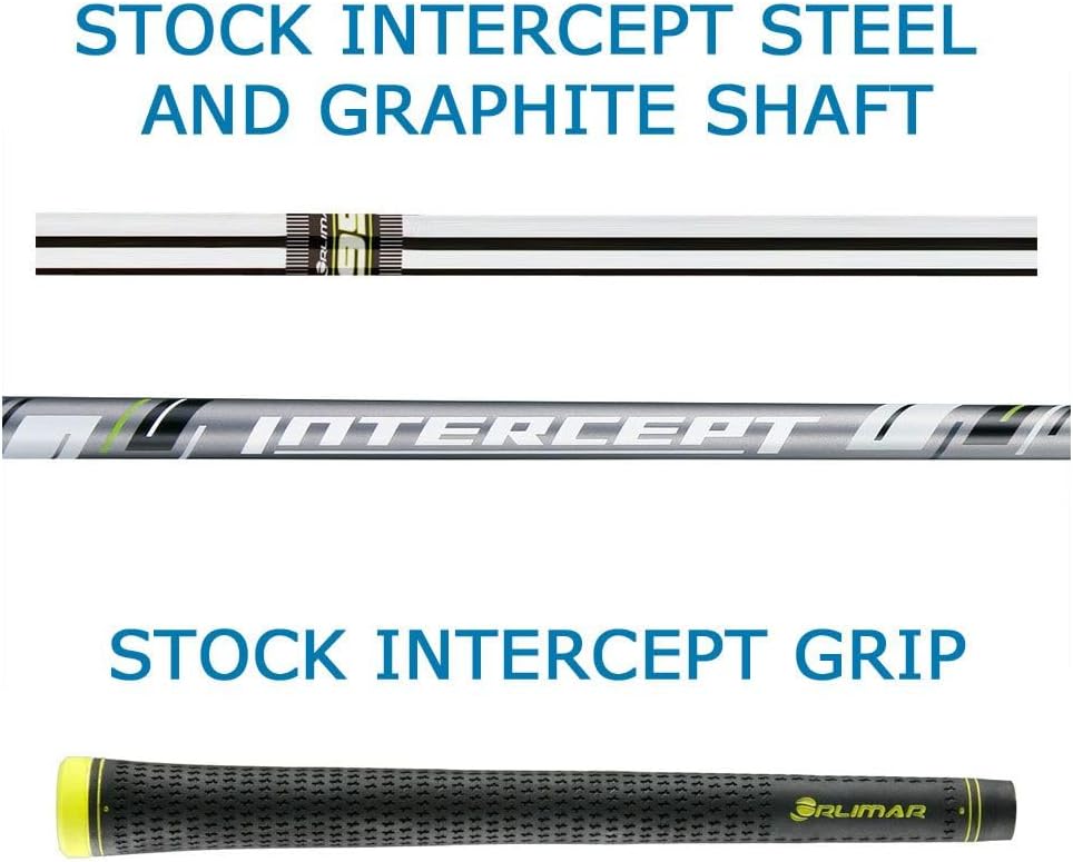 Orlimar Intercept Golf Iron Set for Men (5-PW, GW) Progressive Length, Right Handed Steel/Graphite Golf Clubs