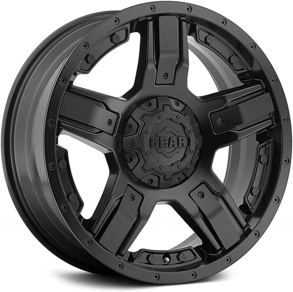 Gear Alloy 740B Manifold Black with Black Spoke Inserts Wheel with (20x9/6x135, 18mm Offset)