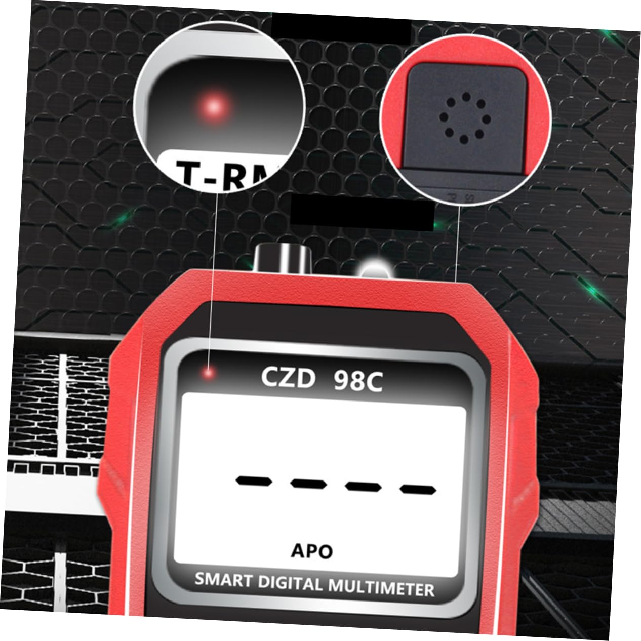 iplusmile 3 Stück Digitales Multimeter mit Großem Bildschirm Tragbares Intelligentes Messgerät für Spannung Strom für Heimwerker und Profis Leicht und Benutzerfreundlich ohne Batterie