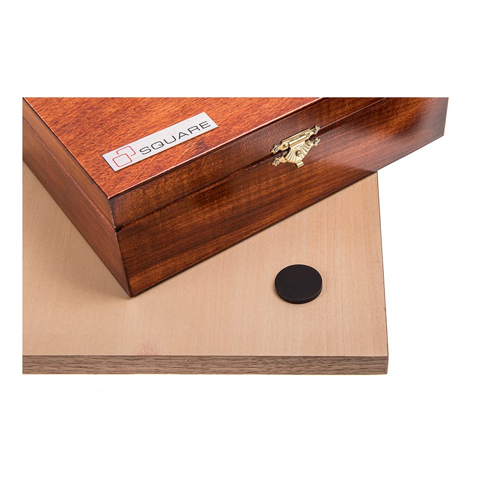 Square - Profesional Tablero de ajedrez Nº 5 Nogal - 48 x 48 cm ; Campo 50 x 50 mm - Ajedrez de Madera (Nogal)
