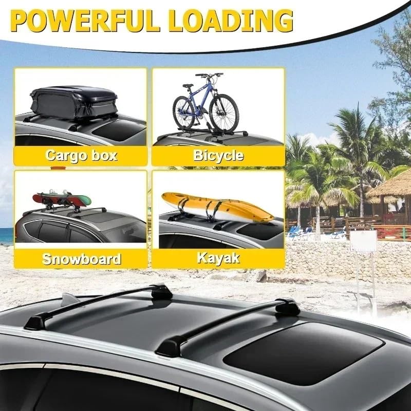 Portaequipajes de Techo Barras Cruzadas CRV 2012-2016 Rieles Pata Coche 2 Uds 6