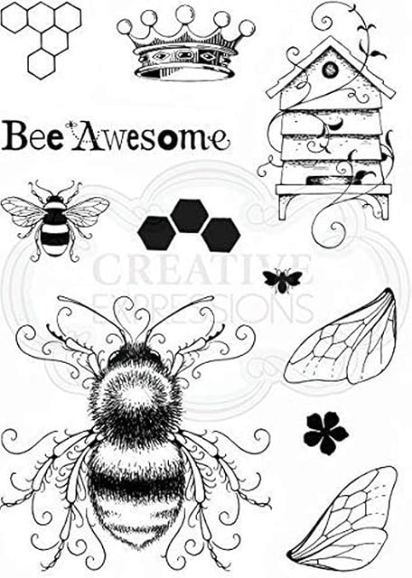 Pink Ink Designs A5 Clear Stamp Set Bee-utiful