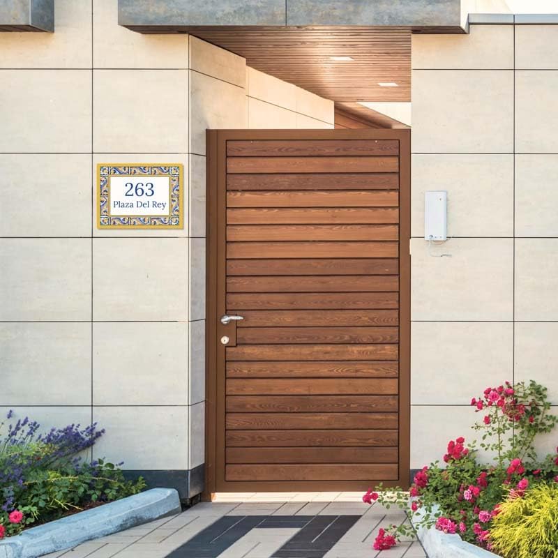 Custom Spanish Ceramic Tile Sign – Personalized Family House Number Plaque – Welcome Address Sign – Wedding, Housewarming, Anniversary, New Home Gift